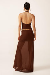 Nellie top Brown