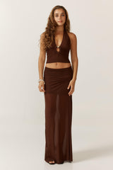 Nellie top Brown